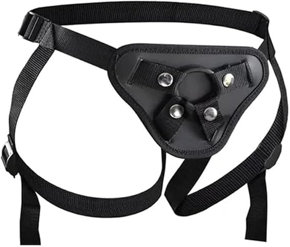 Adjustable Harness Pants Strapless Belts - Underwear with Reinforced Crotch for Men Women Couples role play (US, Alpha, One Size, Regular, Regular, Women, Black)