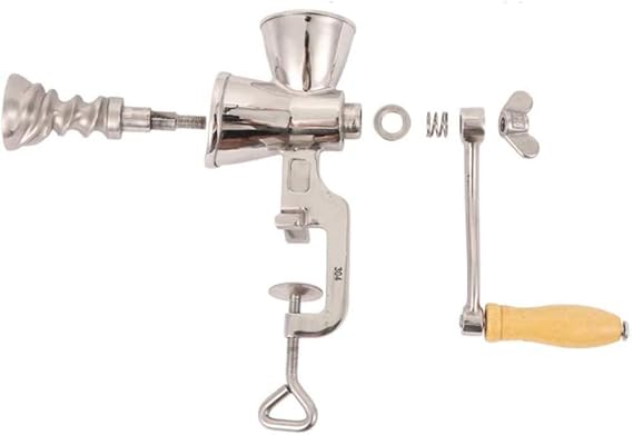 Grain Mill Manual Rice Mill Grinding Machine Wheat Grain Nut Mill Grinder Crusher Manual Coffee Grinder Stainless Steel Home Kitchen Tool