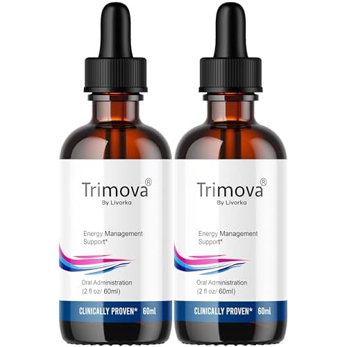 LIVORKA Trimova Metabolic Support Liquid Drops, Advanced Formula - Pack of 2 Bottles 60 Day Supply