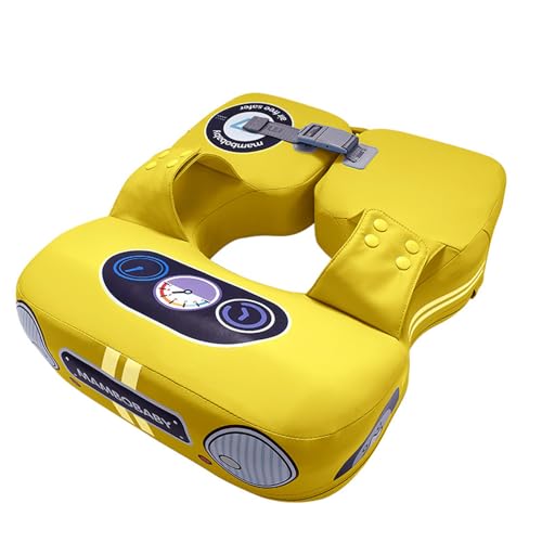 Non Inflatable Underarm Swim Ring Mambobaby Float for Babies 6-36 Months Yellow Car Design