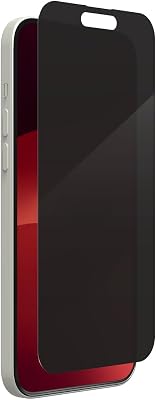 ZAGG InvisibleShield Glass Privacy 360 iPhone 16 Plus  15 Plus Screen Protector - 4-Way Privacy Filter, 5X Stronger with Reinforced Edges, Scratch & Smudge-Resistant Surface, Install Tray Included