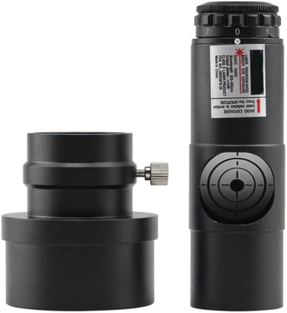 1.25" Red Laser Collimator Mirror Reflector Telescope Calibrator with 2" Adapter Sleeve for Telescope Collimation