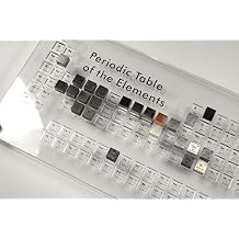 Acrylic Periodic Table Bracket Tray for 0.39" 10mm Element Cubes Clear Elements Science Education Collections Display Cubic Storage Case