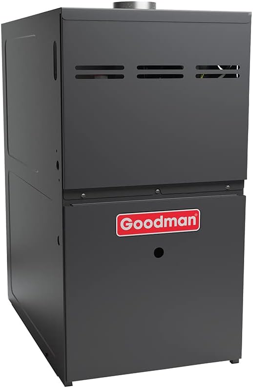 Goodman 80% AFUE Single Stage UpflowHorizontal multi-speed 40k BTU Natural Gas furnace 14.5 wide GR9S800403AN