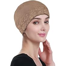 Lace Beanie Sleep Caps Head Coverings for Women Hair Loss