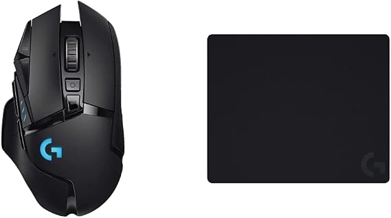Logitech G502 Lightspeed Wireless Gaming Mouse Lightsync RGB - Black Logitech G440 Hard Gaming Mouse, Optimized for Gaming Sensors, Mac and PC Gaming Accessories