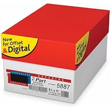 2500 Sets, 8-1/2" x 11" Pre Collated, Carbonless Paper, 2 Part Reverse, (White, Canary),Ncr5887 Category: Copy and Multi Purpose Paper