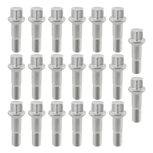 AUTOKAY Wheel Lug Bolt Nut Set of 20 fit for Mercedes W220 W204 W164 W251 M14-1.50 Wheel Lug Bolt 0009905307