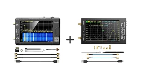 SEESII TinySA Ultra+ ZS406 & NanoVNA-F V3 Antenna & Vector Network Analyzer Kit