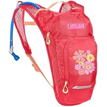CamelBak Mini M.U.L.E. Kids Hydration Backpack for Hiking and Biking - 50oz, Pink/Flowers