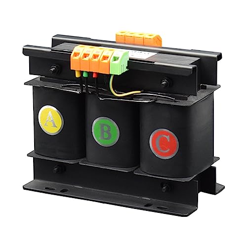 3 Phase Dry Transformer,Isolation Transformer Input 380360460480V,Output 220200V Heavy Duty Step Up Step Down Power Converter Module,380V,1200VA