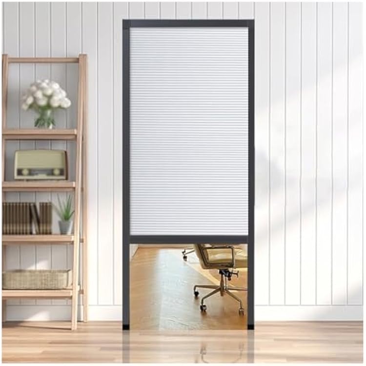 Folding Door Pull Down, 24 30 32 36 42 48 60 72 Wide Retractable Door, Soundproof Accordion Doors for Doorway & Studio & KitchenWhite,30x80in76.2x203cm