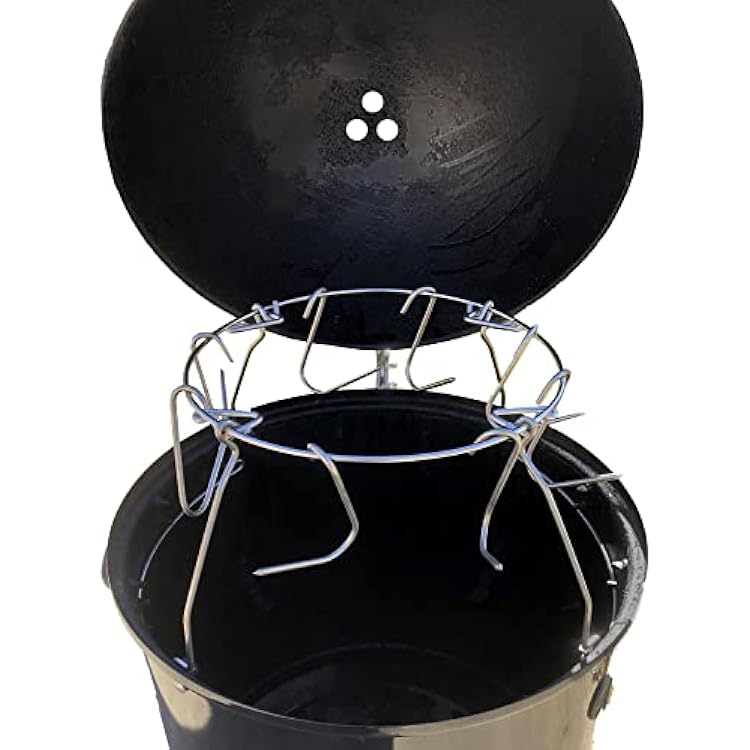 Pit Barrel Cooker Hanging System for 18 Inch Weber Smokey Mountain | Increased Cooking Capacity Hooks | Achieve Pit Barrel Style Results | Compatible Only with 18 Weber Smokey Mountain | Made in USA