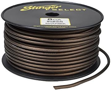 Stinger SSVLP8BK 8Ga Matte Black Power Wire 250'