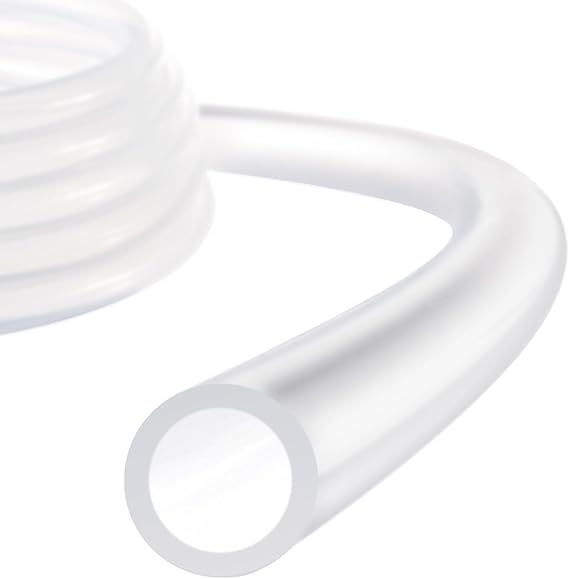 Silicone Tubing 1/16" ID x 1/8" OD 3ft Length High Temp Clear
