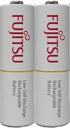 Fujitsu 2 Ready-to-use HR3UTC AA Rechargeable Batteries NiMH 1.2V Min. 1900mAh Made in Japan