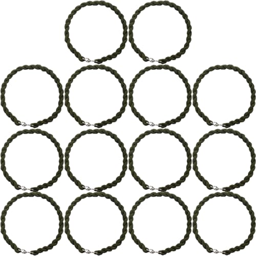 RONYOUNG 14PCS Elastic Boot Straps Military Leg Straps Blousing Garters with Metal Hooks for Navy Army Air Force