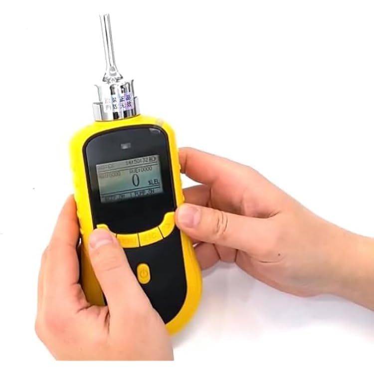 Handheld Hydrogen Cyanide Gas Detector HCN Gas Detector with Measuring Range 0 to 50ppm Resolution 0.01ppm Accuracy 3% F.S.Built-in Micro Sampling Pump Over 100,000 Sets of Stored Data