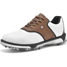 Mens Golf Shoes Traditions Fixed Nailless Sole Waterproof Spikeless
