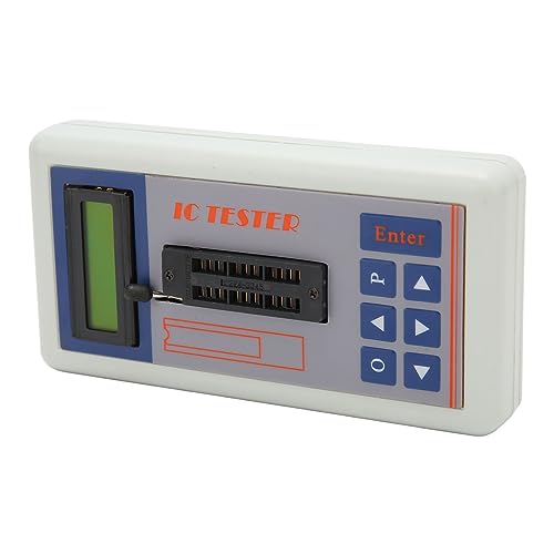 FLEXMAN Integrated Circuit Tester, IC Tester with 5V 3.3V AUTO Modes, Multifunction Transistor IC Meter for Interface Chips Optocoupler Operational Amplifiers
