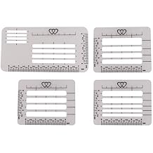 Envelope Addressing Guide Stencil Template Set, BENBO 4 Styles Lettering Envelope Addressing Stencil for Making Card