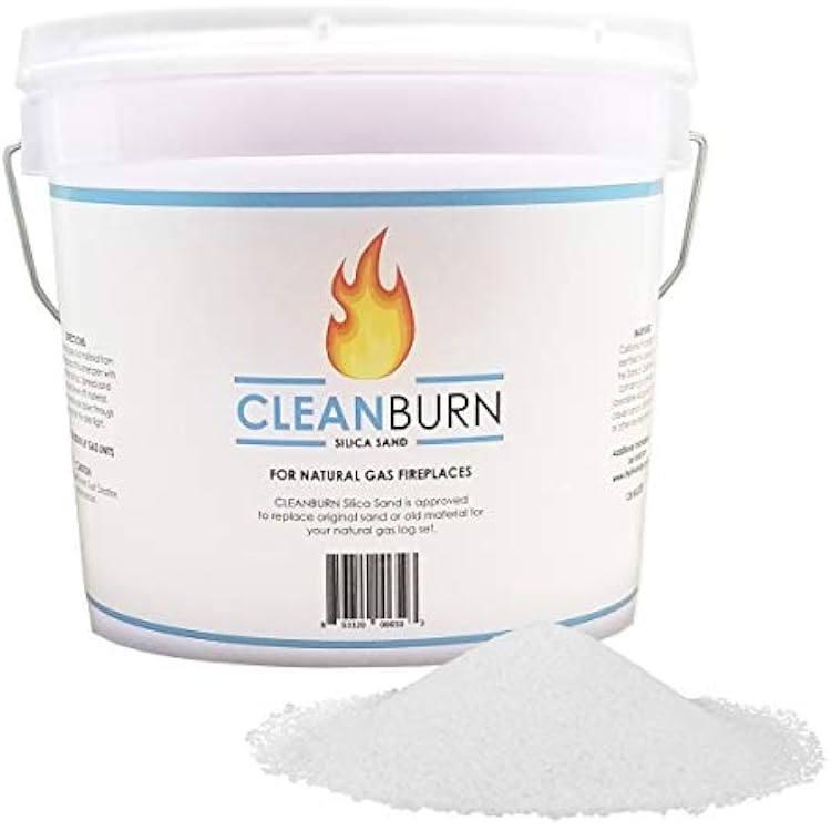 Silica Sand - Premium Quality Sand for Gas Log Fireplaces - Sand for Fire Tables, Fire Pits - 12 lb. Pail