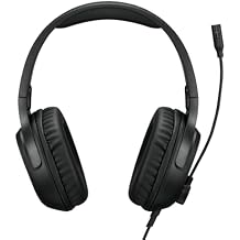 Lenovo H110 Wired Gaming Headset - 3.5mm Connection, Omni-Directional Microphone, Breathable Ear Cups, Built-in Volume Wheel - Black