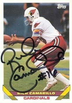 Autograph 120661 Phoenix Cardinals 1993 Topps No. 283 Rich Camarillo Autographed Football Card
