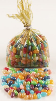 Scott's Cakes Jewel Collection Jelly Belly Jelly Beans in a 8 oz. Gold Stripes Bag