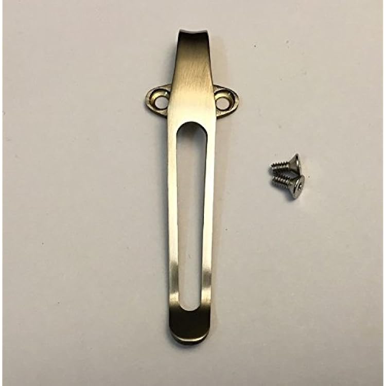 Titanium Deep Carry Pocket Clip for Spyderco Native 5 FRN Lightweight C41PBK5 C41SBK5 C41PPN5 C41PDBL5
