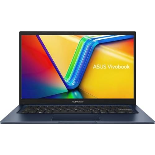 ASUS Vivobook Laptop 14.0 FHD Display 6-Core Intel i3-1215U, 8GB RAM, 512GB PCIe SSD, Intel UHD, WiF 6E, Bluetooth 5.3, Webcam, Win 11 Home S