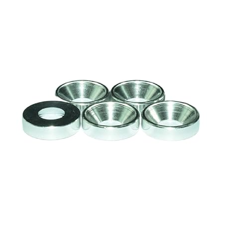 20pcs M8 Countersunk Washers Alloy Aluminum Screw Gaskets (Silver)