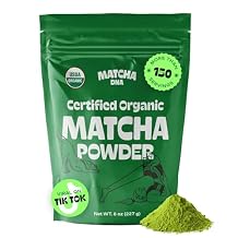 MATCHA DNA Certified Organic Matcha Green Tea Powder (8 oz BAG)