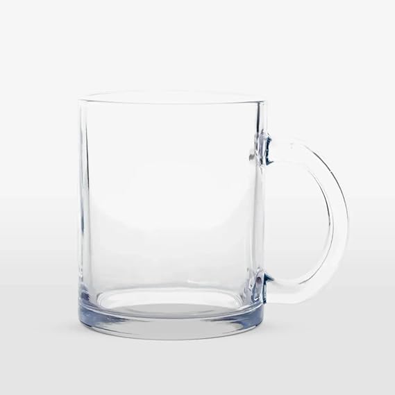 11oz Clear Glass Sublimation Mug Premium Blank Mug for Custom Printing