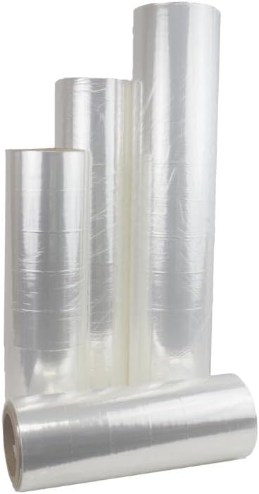 14 Inch Shrink Film Heat Wrap, 1 Roll of 5830 Feet, 45 Gauge Polyolefin Centerfold Perforated Shrink Wrap