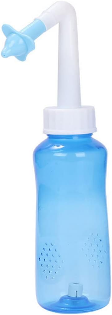 Sinus Rinse Bottle Nose Wash Cleaner Pressure Rinse Nasal Irrigation for Adult Kid, Sinus Rinse Kit, STANDARD, Blue