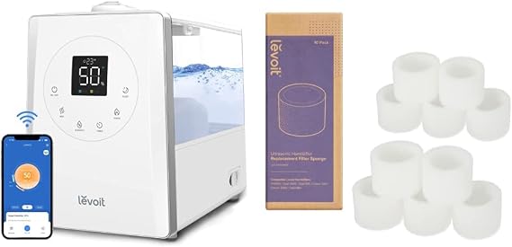 LEVOIT Cool and Warm Mist Humidifiers and 10 Pack Replacement Filter