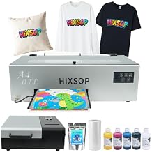 DTF Printer A4 L805 with Roll Feeder, Direct to Film Transfer Printing Machine with White Ink Circulation System and Semi-Automatic Cleaning for DIY T Shirt (Printer+Oven+Ink+Film+Software)