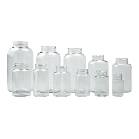 Qorpak PLC-06594 PET Packer Bottle with 45-400 White Polypropylene SturdeeSeal PE Foam Lined Cap, 8.5 oz, Clear (Pack of 48)