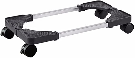 Desktop Computer Tower Rolling Holder, Mobile CPU Stand with 4 Caster Wheel & Adjustable Width Fits Most Desktop Towers - Desktop CPU Holder Cart Riser