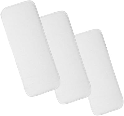 3-Pack Kawaii AdultWomenTeen Reusable Cloth Diaper Insert, Incontinence, Pregnancy, Childbirth, Super Absorbent 4-Layer Microfiber Insert Oversize 48.5 x 19 cm
