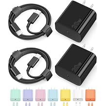 12FT USB C Charger Block, 2-Pack 40W Wall Plug Fast Charging Block(Black