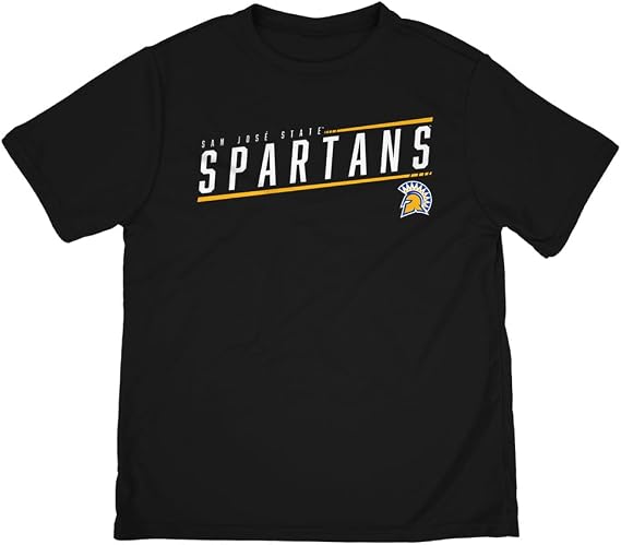 Official NCAA Men's Sport Active Long Sleeve Shirt Italic Name Collegiate Black Collection
