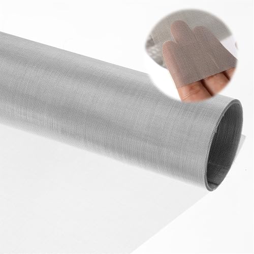 Wire Mesh 304 Stainless Steel Fine Wires Meshes Sheets Wire Screen Roll for DIY Projects Cage Vent Garden Window Screen 34 X 120 CM