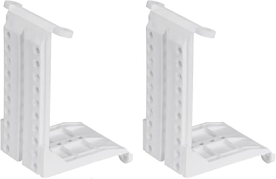 Taskar White Sloping Ceiling Adapter Brackets Pair