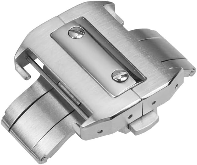 For Cartier Santos SANTOS 100 Leather Belt Folding Butterfly Buckle