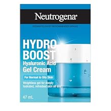 Neutrogena Hydro Boost Gel Cream with Hyaluronic Acid, All-day hydration for Face and Neck, Oil Free and wont clog pores, 1.6 oz