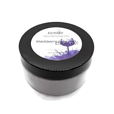 Just Imagine Handcrafted - Blackberry Cabernet Silk Body Whip, All Natural Handmade, 4 oz