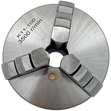 DEBLAN K11 100 3-Jaw Lathe Chuck Manual Self-Centering Metal K11-100 Lathe Chuck with Jaws Turning Machine Tools Accessories