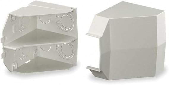 Hubbell Wiring Device-Kellems Ceiling Adapter,Off White,PVC,Wall-Trak PW2CACF - 1 Each